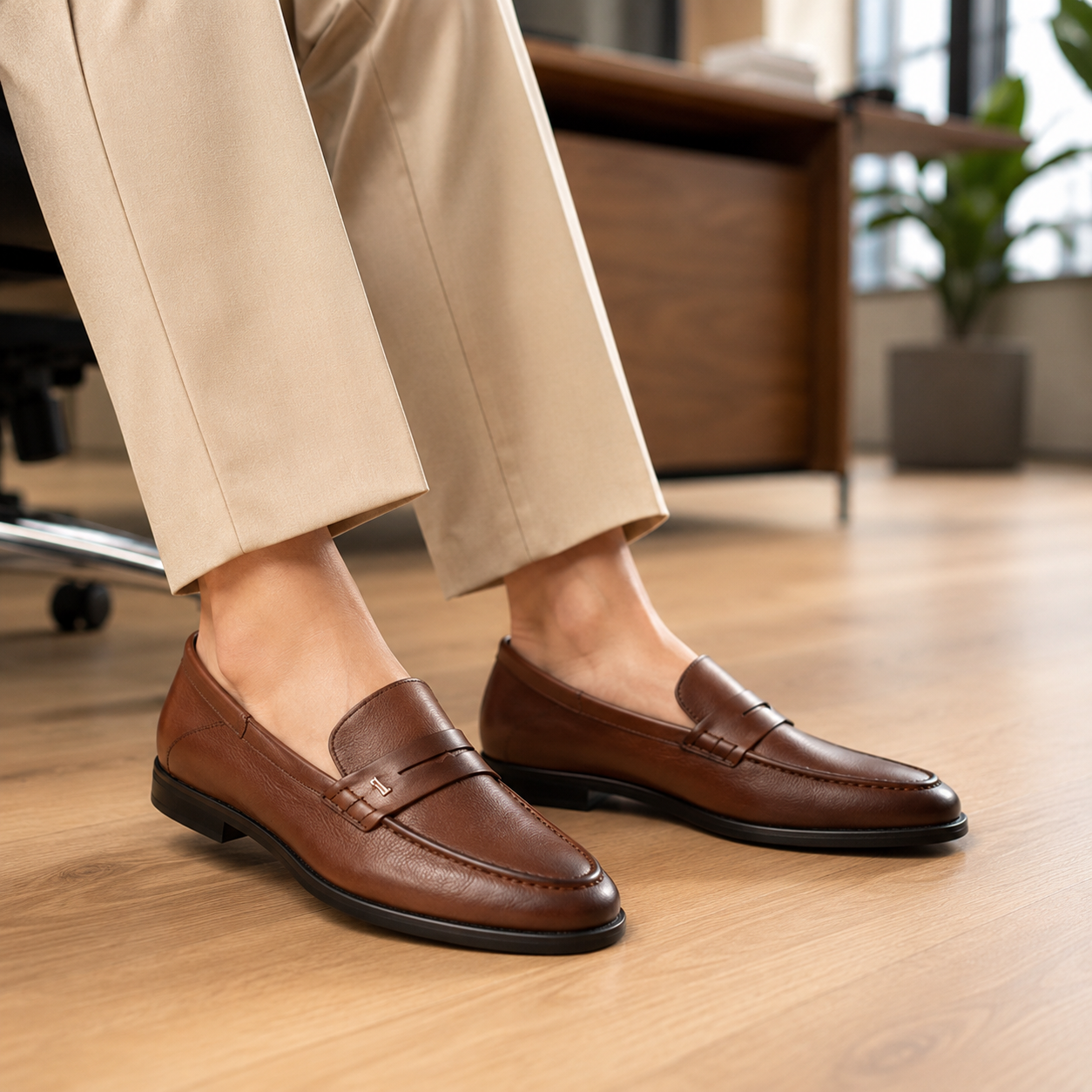 Mocassim Feminino em Couro Legítimo com Tira Frontal – Modelo Zurique | Estilo Santa Lolla