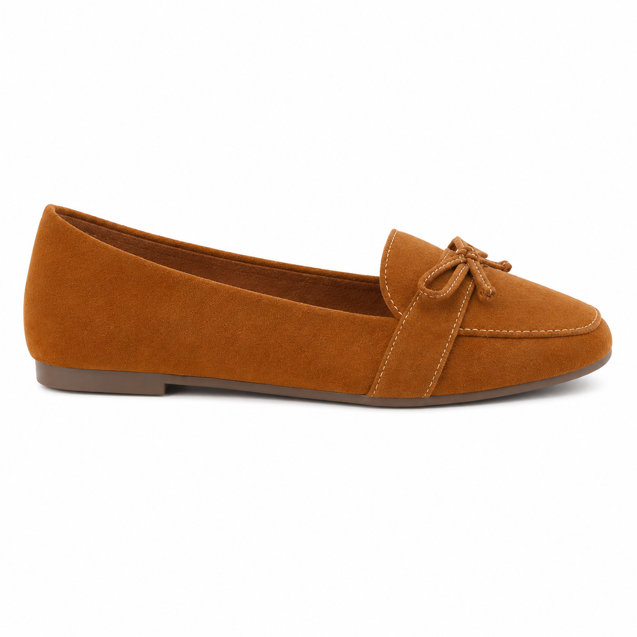 Mocassim Feminino Luxo em Camurça com Laço – Modelo Sintra