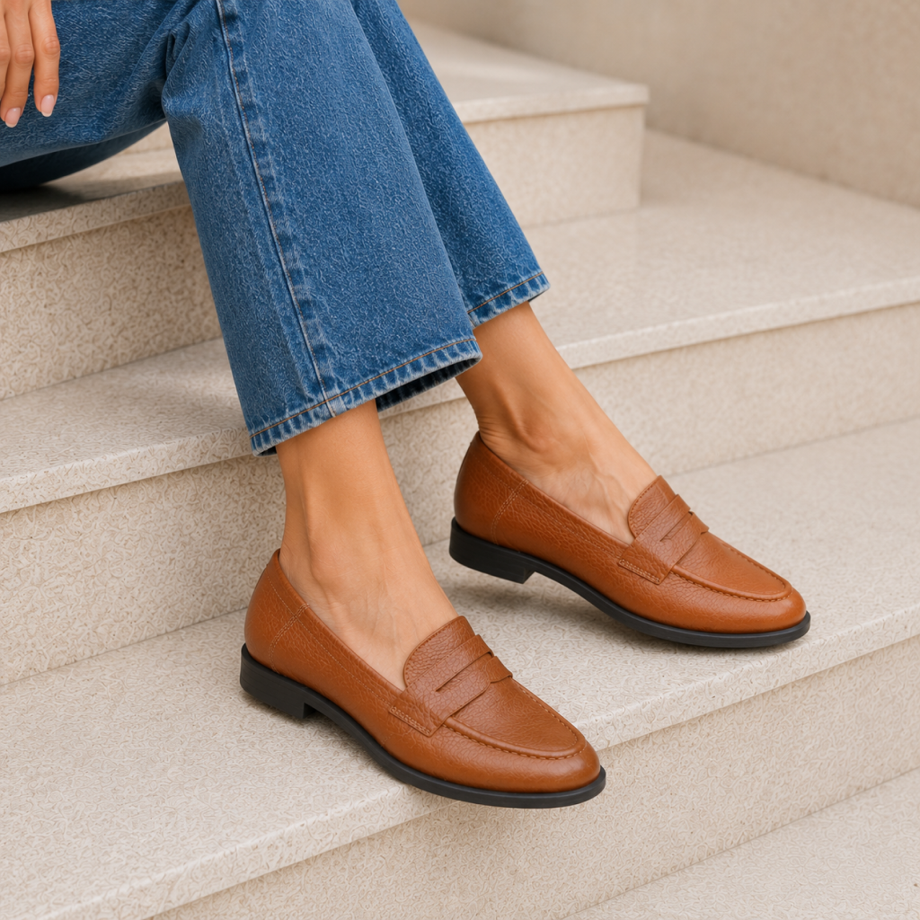 Mocassim Feminino Premium Caramelo - Modelo Veneza