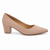 Scarpin Feminino Peep Toe Nude - Modelo Capri
