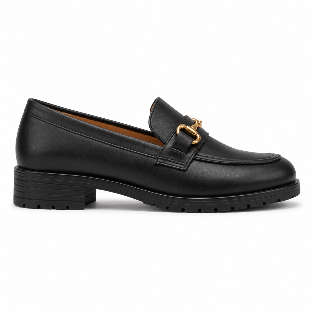 Mocassim Feminino Casual Preto - Modelo Amsterdã