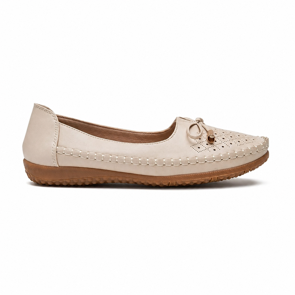 Mocassim Feminino Respirável Marrom - Modelo Siena